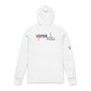 Voter Pulse "VP" Branded Unisex Hooded Long Sleeve Tee