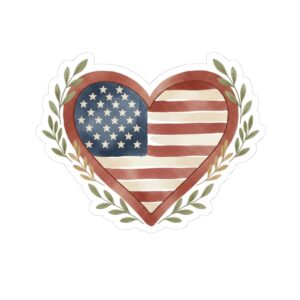 American Pride Stickers - USA-themed Decor, Gift for Veterans, Notebook and Laptop Accessories